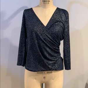 Metallic Wrap cheetah shirt